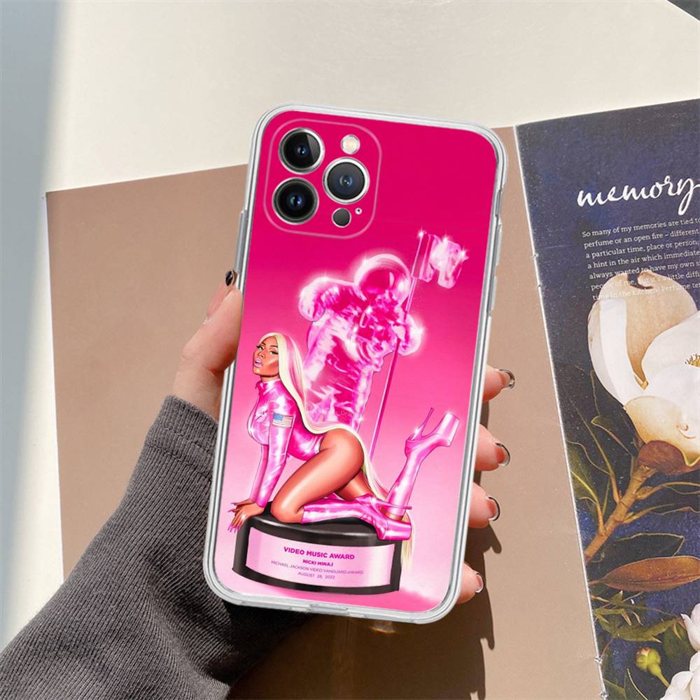 Nicki Minaj Rapper Handyhülle, passend für iPhone 16, 15 Pro Max, iPhone 14, 11, 12 High End, 13 Pro, Silikon