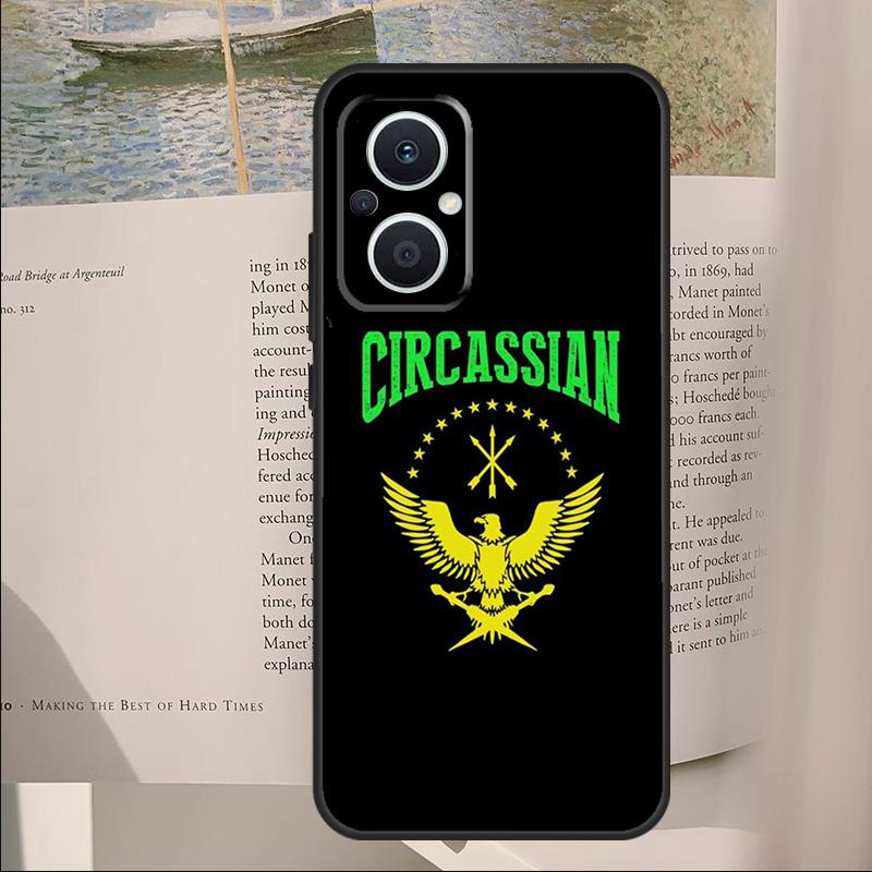

Circassian Flag Cover For OPPO Reno 14 13 12 11 10 Pro 12F 12 11F 13F 14F 7 8 Lite OPPO Find X6 X5 X8 Pro Case OPPO Find X6 Pro