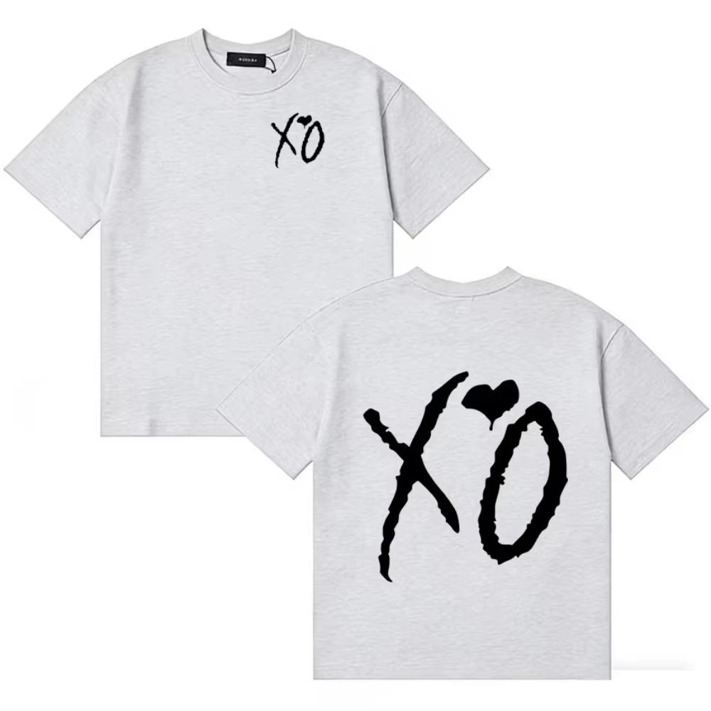 2026 Bestselling The Weeknd Classic Letter Print Loose Y2K Short Sleeve Tshirt Unisex Casual Crew Neck Unisex and Unisex TShirt