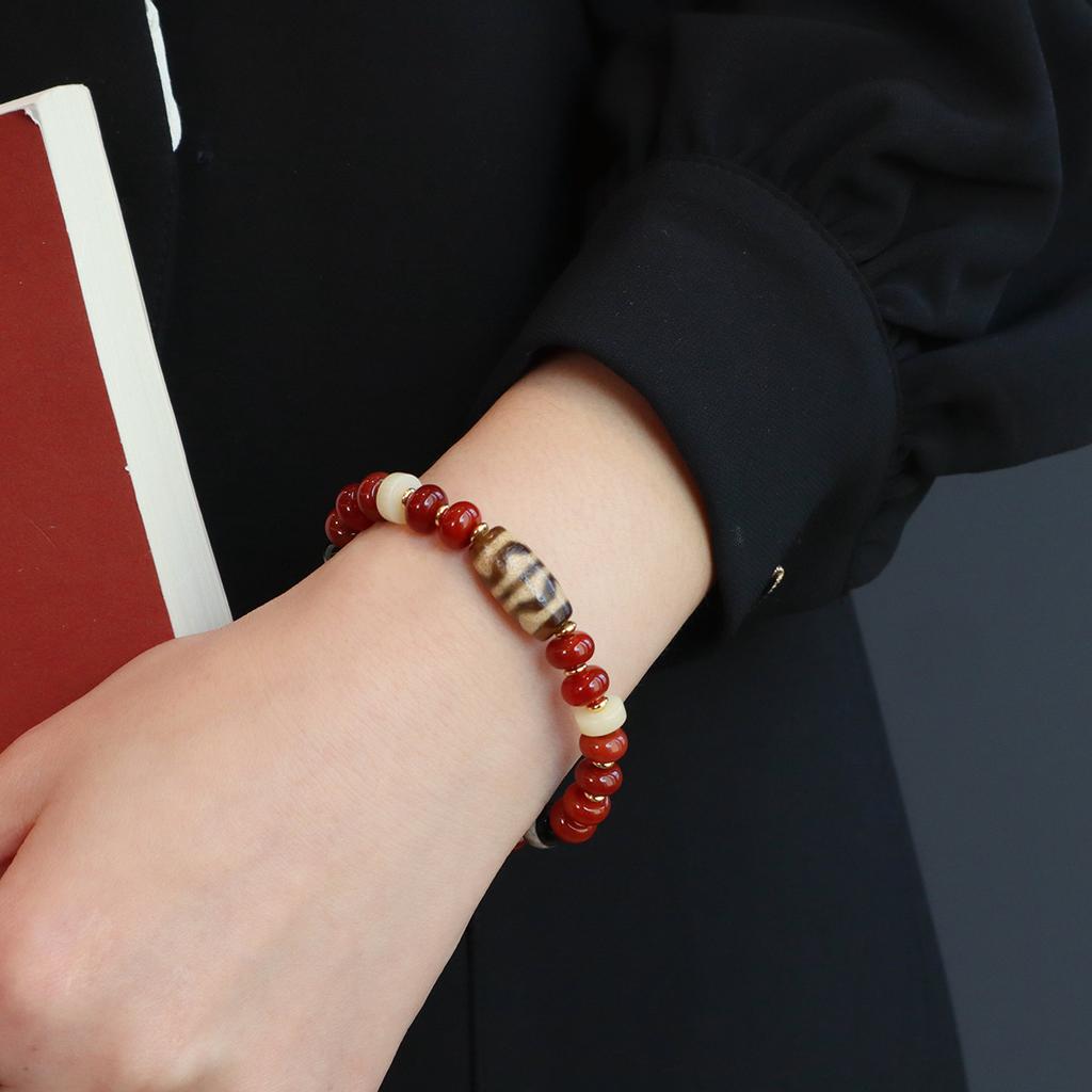Original Nanhong Agate Duobao Braceletfashion Women Daily Jewelry Gift