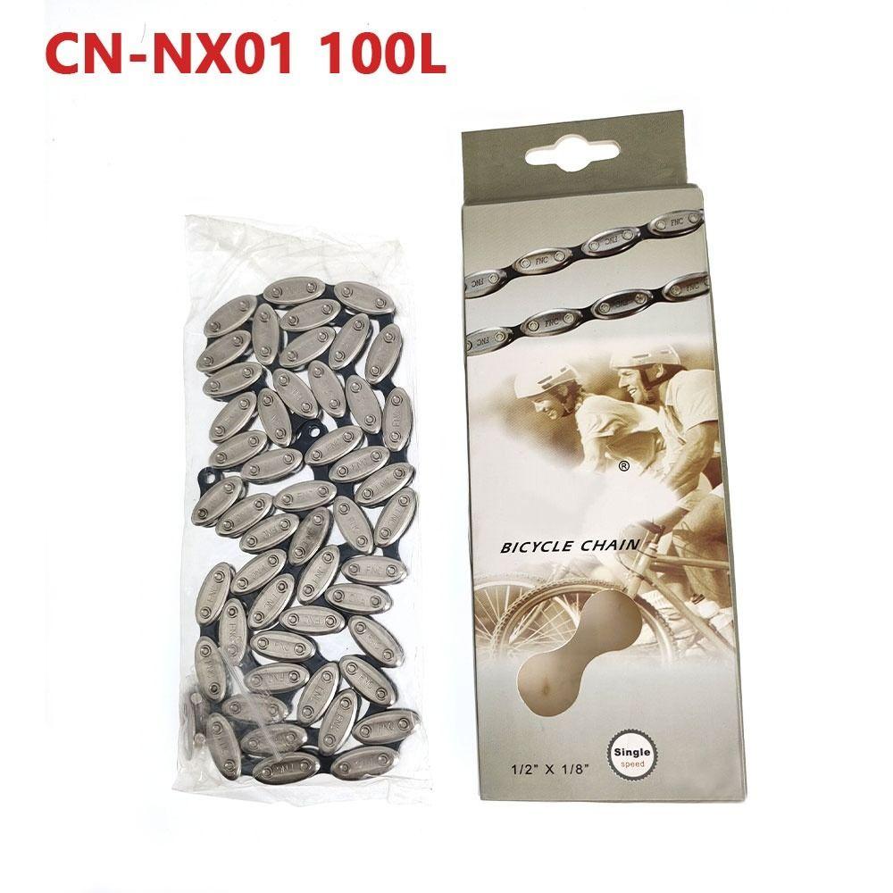 100 Link Bicycle Chain Fixed Gear Single Speed Chain Heavy Duty Bicycle Olive Chain  BMX Bike