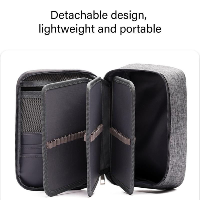 High Capacity Pen Case Multifunctional Pen Pouches 72 Slots Colored Pencil Bag With 2 Removable Sleeves Portable Pen Bag