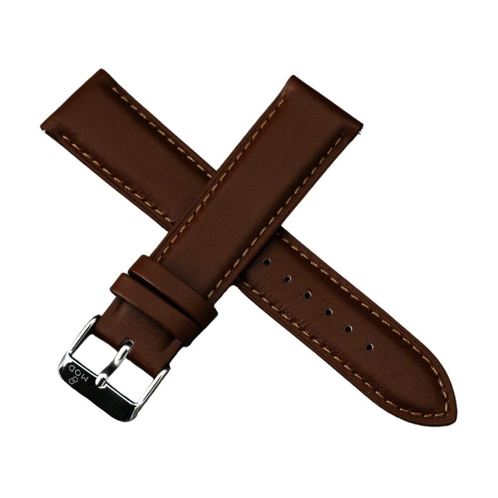 [MOD] SCOTCH GUARD LEATHER STRAP - Scotchgard Smooth Leather Watch Strap, Water-Repellent, Lug Width 20mm22mm, Genuine Leather Band, Leather Strap,