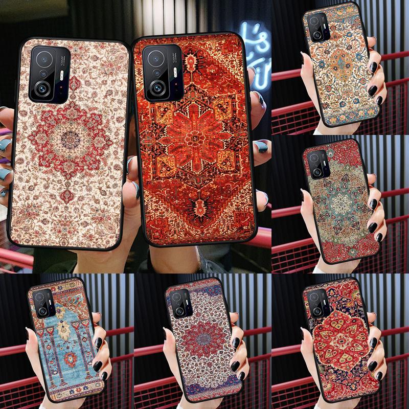 Persian Carpet Floral Pattern Case For Xiaomi 14T 11T 12T 13T Pro 13 14 Ultra POCO X7 Pro X3 X5 F3 F5 F6 M6 X6 Pro Cover
