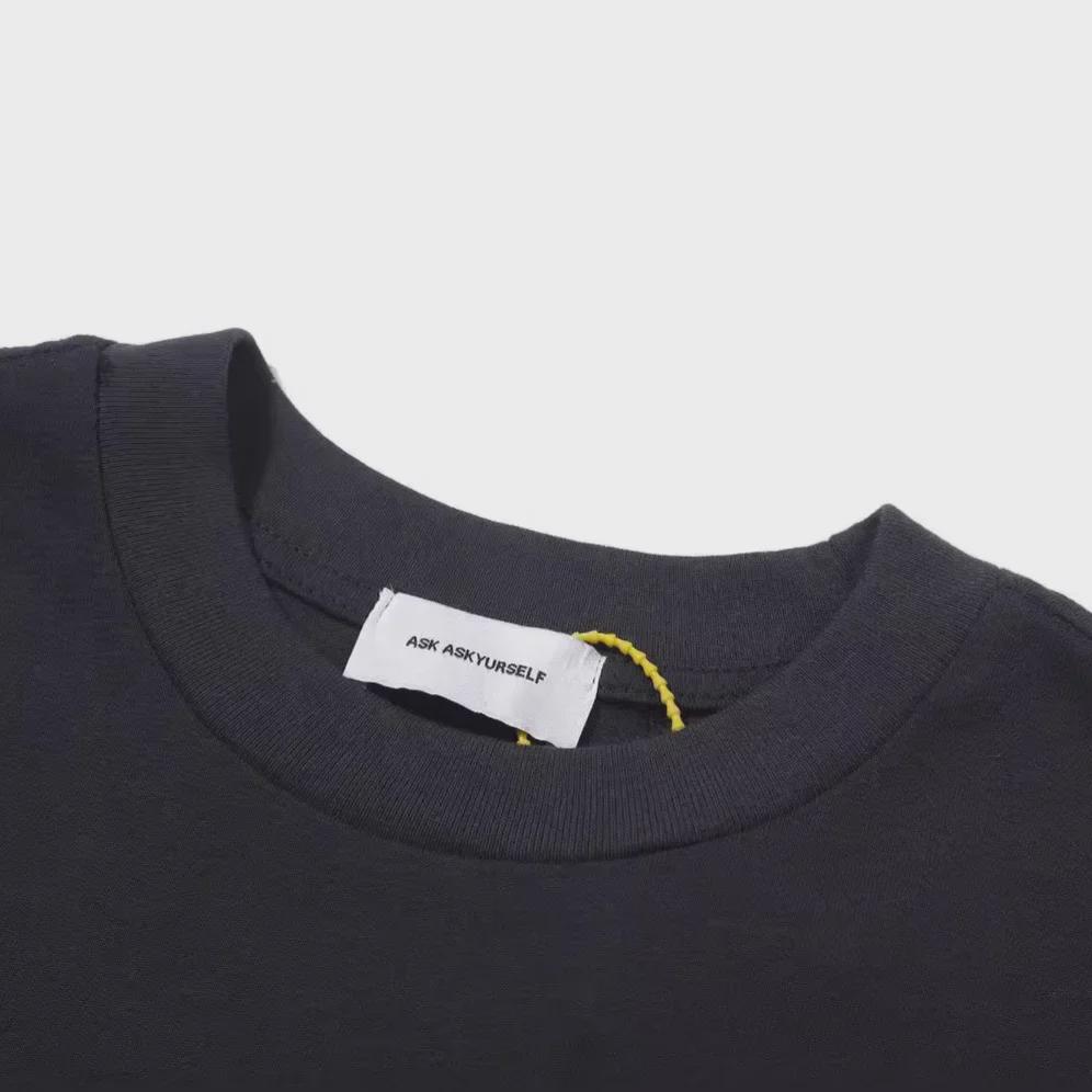 ASK ASKYURSELF Logo Printed Cotton Double Yarn T-Shirt