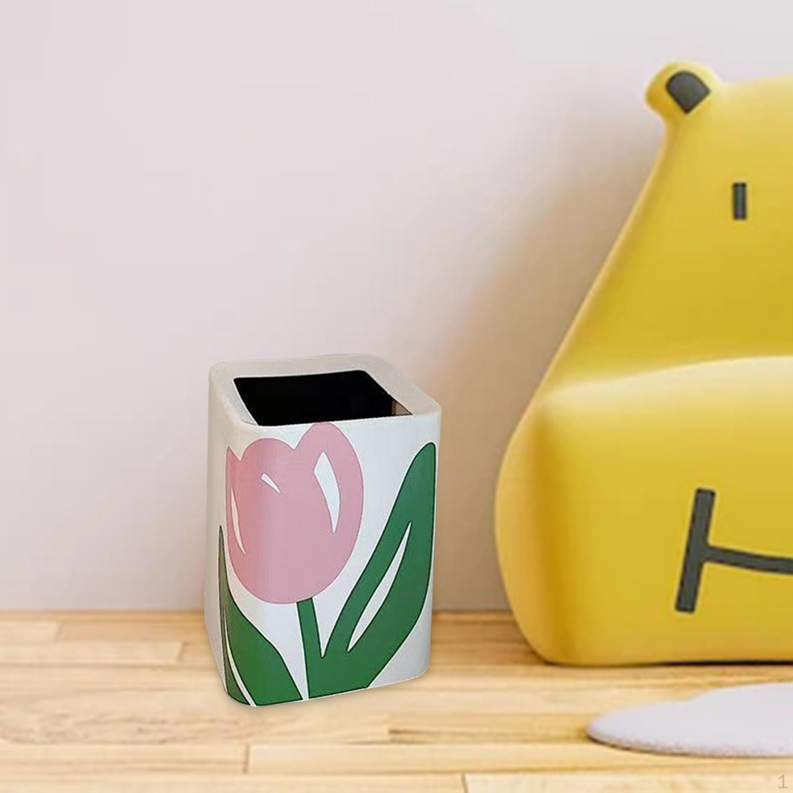 Multifunctional Trash Can Storage Box Waste Container for Dormitory Bedroom Living Room 8L Square