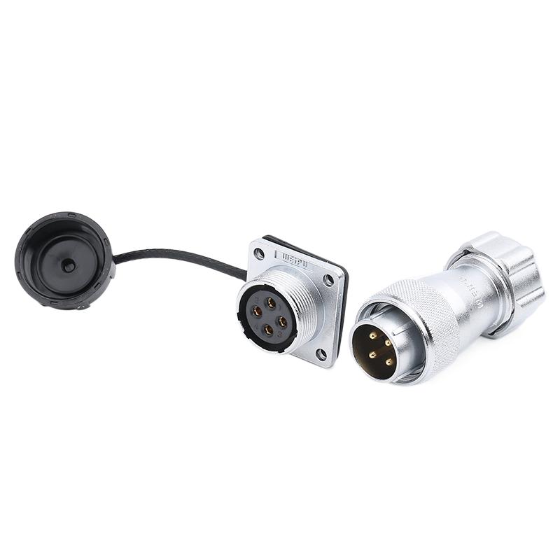 WEIPU WS20 TP+Z M20 Industrial Power Aviation Plug Socket Waterproof Connector 2 3 4 5 6 7 9 12 Pin Screw Lock Panel Connectors