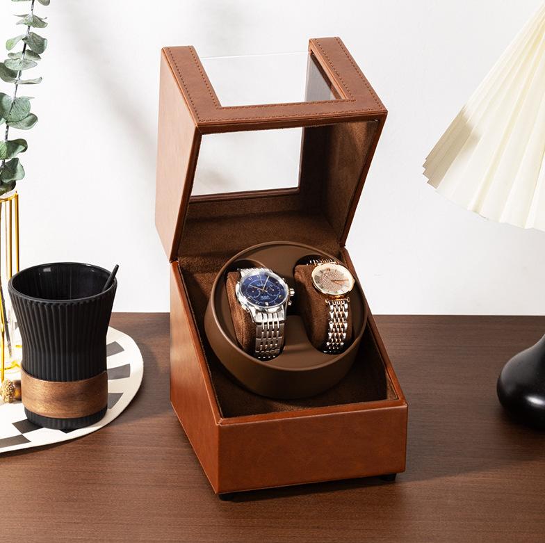 Double 2+0 Watch Winder for Automatic Watches Watch Box USB Charging Watch Winding Mechanical Box Motor Shaker Watch Winder