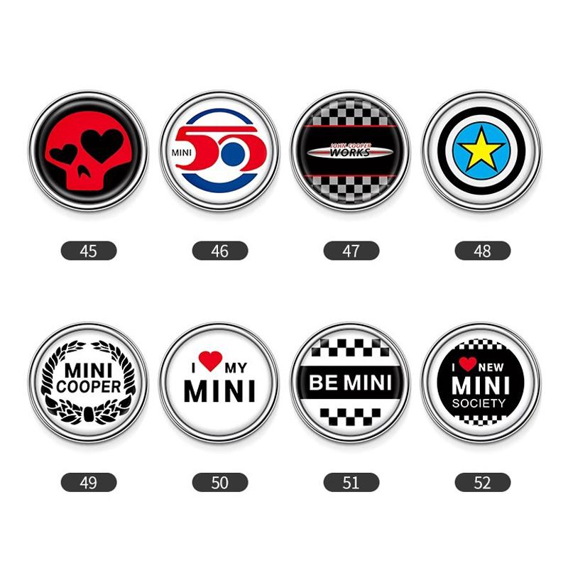 Metal Rear Adhesive Window Badge for Car 6CM for MINI COOPER JCW F56 F60 R60 R61 F60 Cooper S Countryman Paceman Decoration