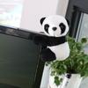 New 1Pc Kawaii Simulation Panda Clip Plush Toy Doll Sticky Note Clip Cute Mini Doll Hug Panda Peluche Party Home Office Decor