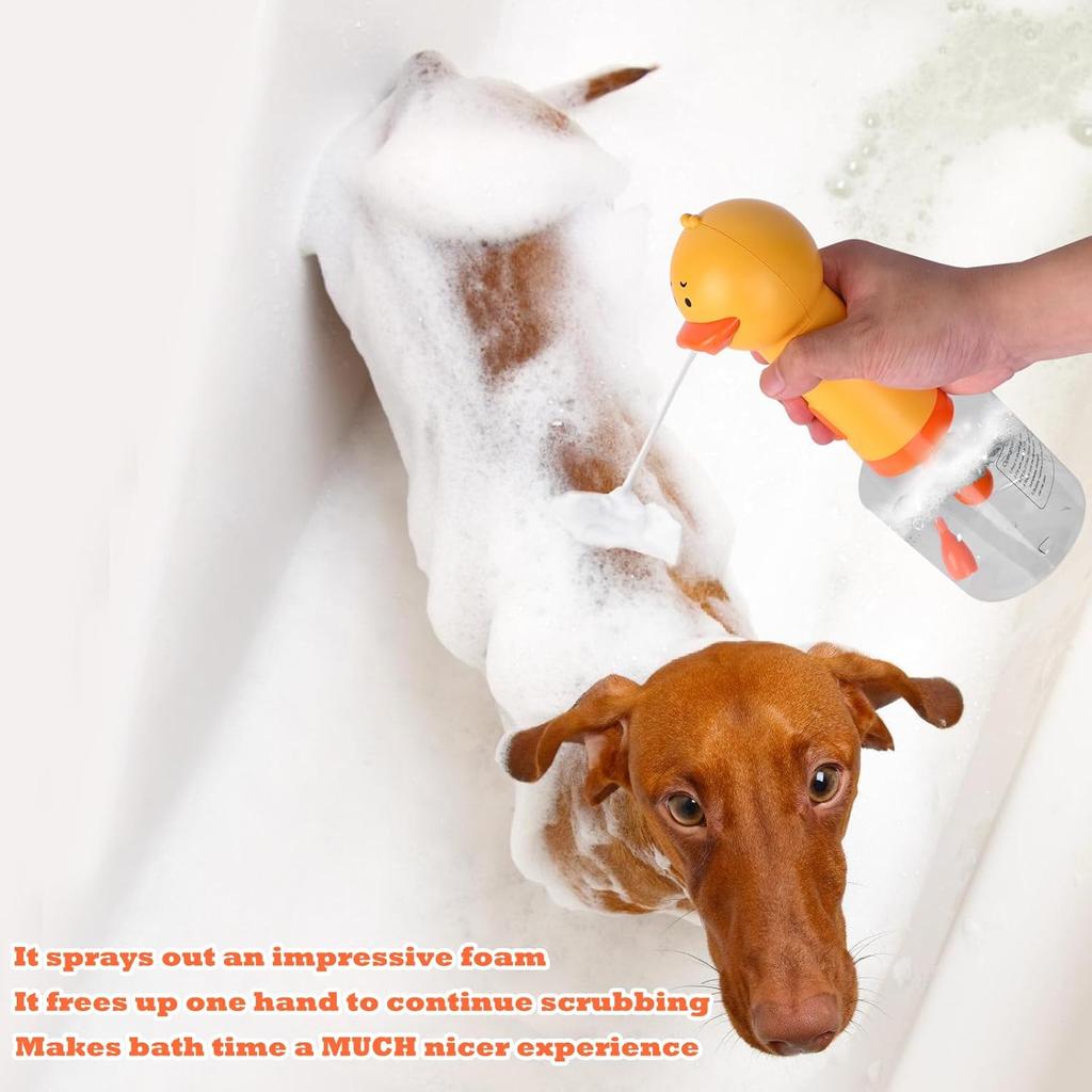 Electric Foaming Shampoo Dispenser for Dog and Cat Bathing, Rechargeable Soap Foaming Machine for Pet Bathing, Bathroom, Kitchen Sink, Toilet