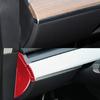 8Pcs Red Carbon Fiber Dashboard Panel Trim Cover For Tesla Model 3 Y 2017-