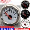 ZMFJH Pointer 52MM Oil Pressure Gauge Red Backlight 0-5Bar,0-10Bar Oil Press Meter Indicator for Universal Car Marine Boat Yacht