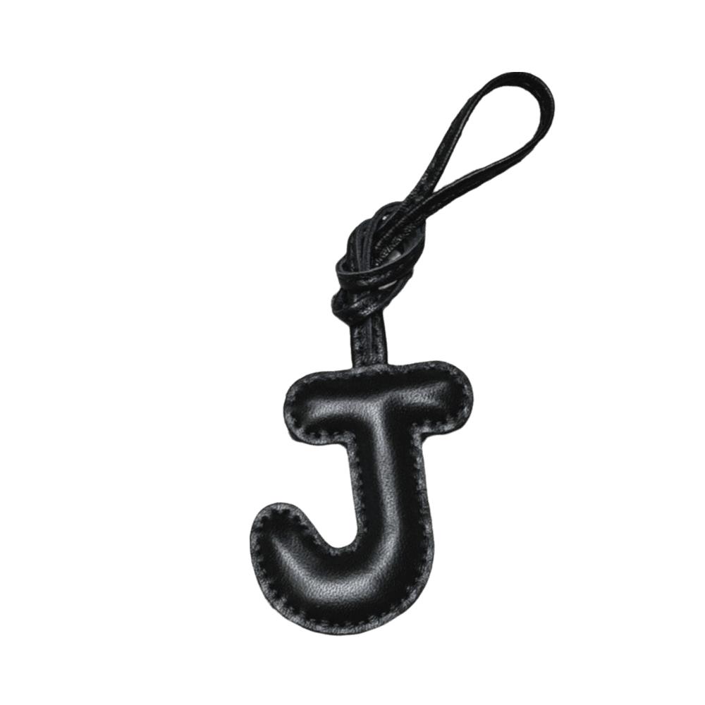 26 Initials Leather Alphabet Key Chain Genuine Sheepskin Car Pendant  Ladies