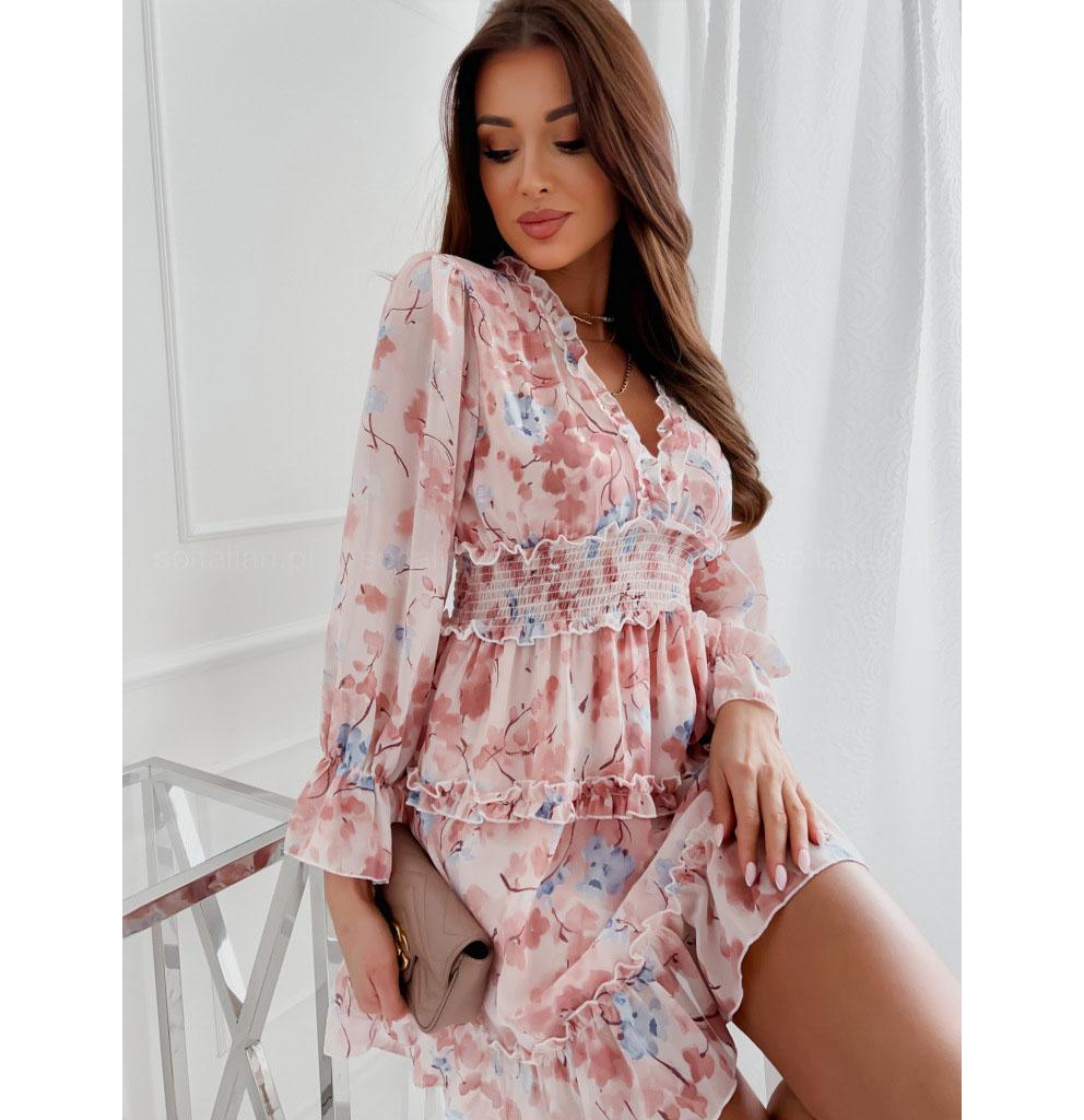 Fashion Floral Chiffon Dress Women's New Summer Cake Dress
