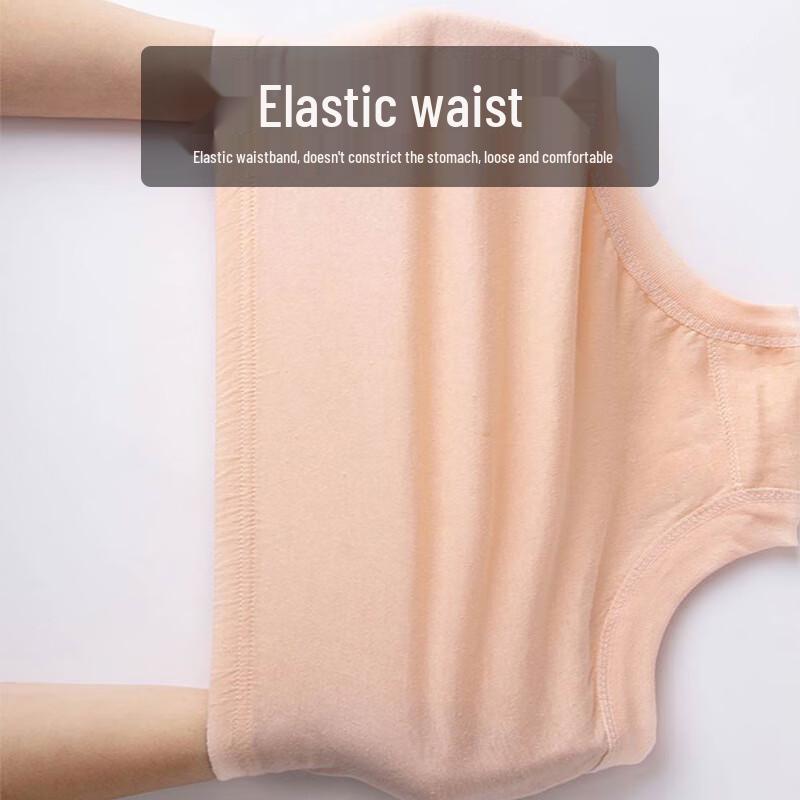 Langshen Women's High-Waist Pure Cotton Briefs 4-Pack