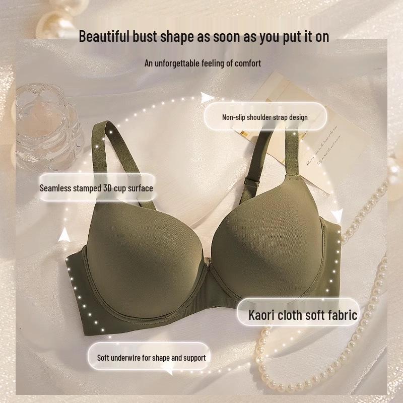 Übergröße Nahtloser Leichter Lift Bügel-BH - Vollschale, Seitliche Push-Funktion für kleineren Look