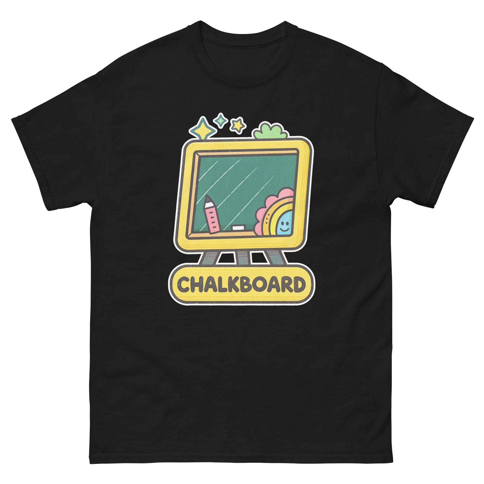 Chalkboard School Classroom Object Office Teacher T-Shirt L