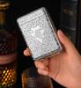 1pc Metal Cigarette Case Triple Opening Flip-Top Lid Pressure-Resistant Portable Cigarette Holder Smoking Accesoires Men's Gifts