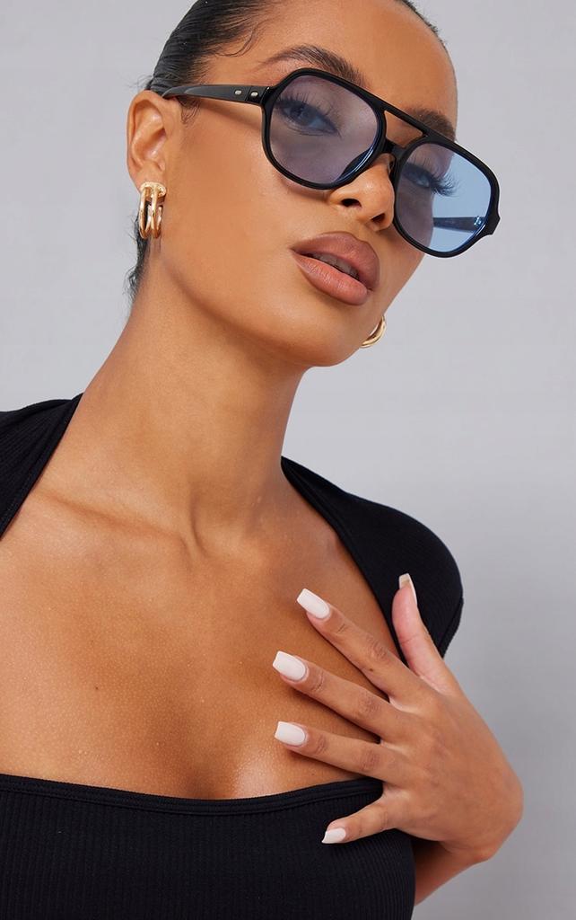 Prettylittlething Body Prążkowane Czarne M 0A1A1_C*