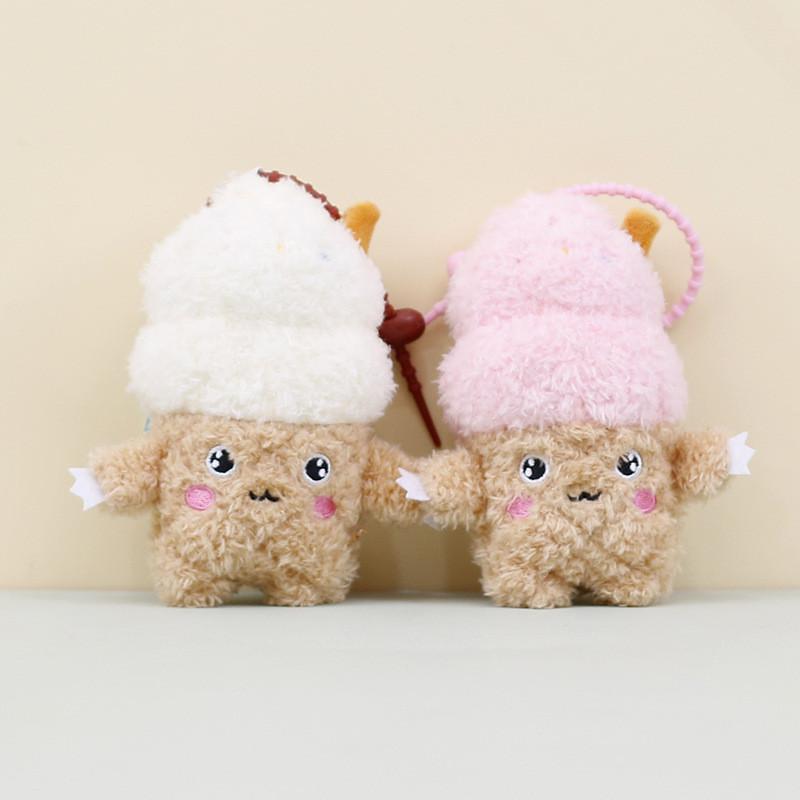 Cute Cream Ice Plush Toy Bag Pendant Doll Keychain Accessory Birthday Soft Gift