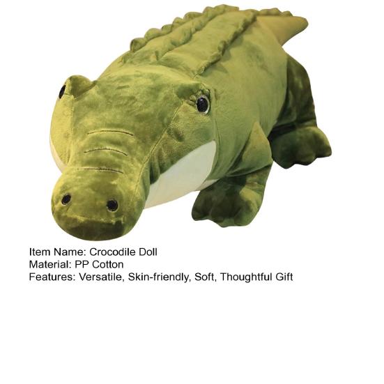 Lifelike Crocodile Plush Toy Realistic Stuffed Animal Soft Hugging Pillow Kids Crocodile Plushie Unique Gift for Boys Girls