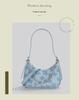 2026 Spring/Summer Trendy Canvas Print Handbag: Sweet Versatile Shoulder, Underarm, and Chain Crossbody Bag.