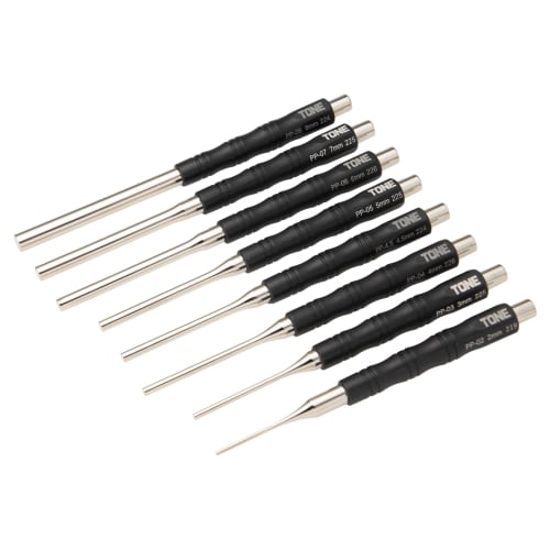TONE Pin Punch Set PP800 Black Contents: 8 Items