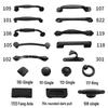 Black Aluminum Alloy European-Style Drawer & Cabinet Handle