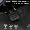 ASUBHA Foot Pedal Pads Set, Car Pedal Covers, Auto Aluminum Pedal Covers, Non-Slip Performance Aluminum Car Accessories Brake & Accelerator Pedal