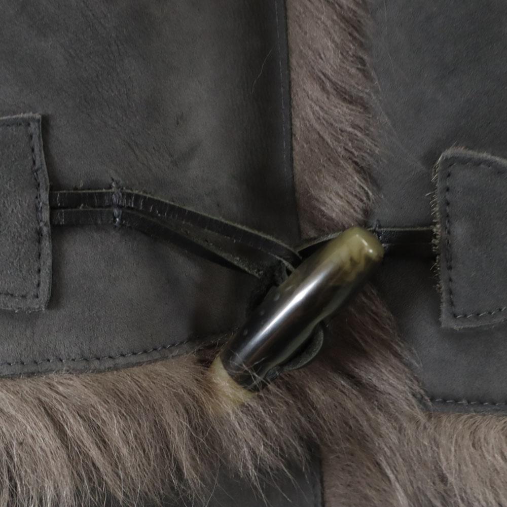 Banana Republic With real fur Mouton coat S gray Women Used