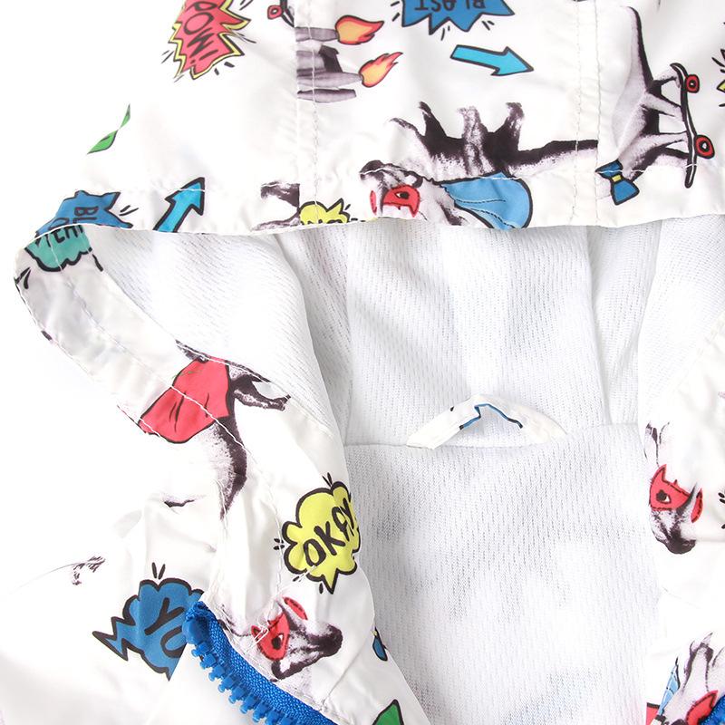 Children's Spring Boys Cartoon Jacket Zip Thin Hoodie