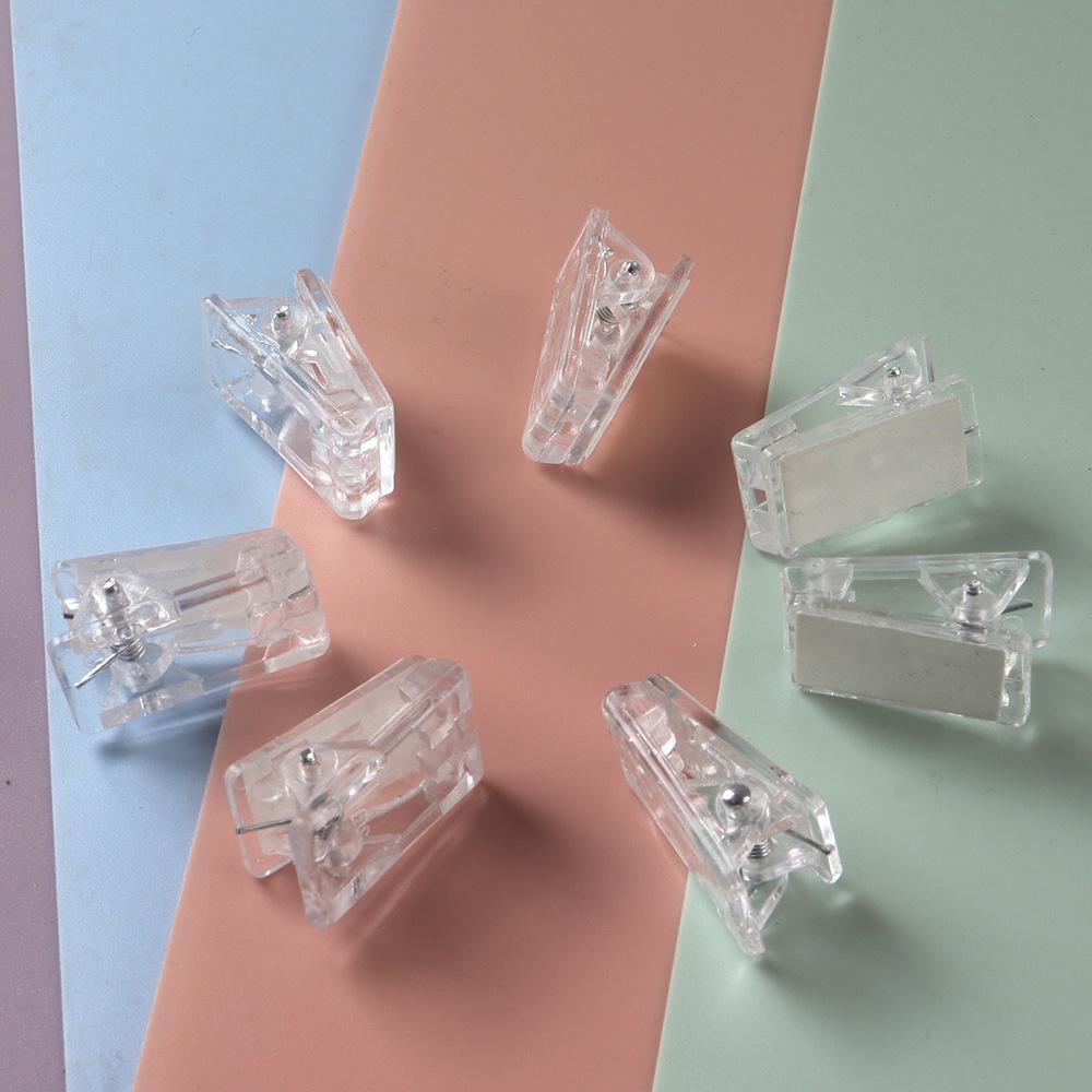 Clear Acrylic Double-Sided Adhesive Positioning and Photo Clips - Multi-functional Office and DIY Use
