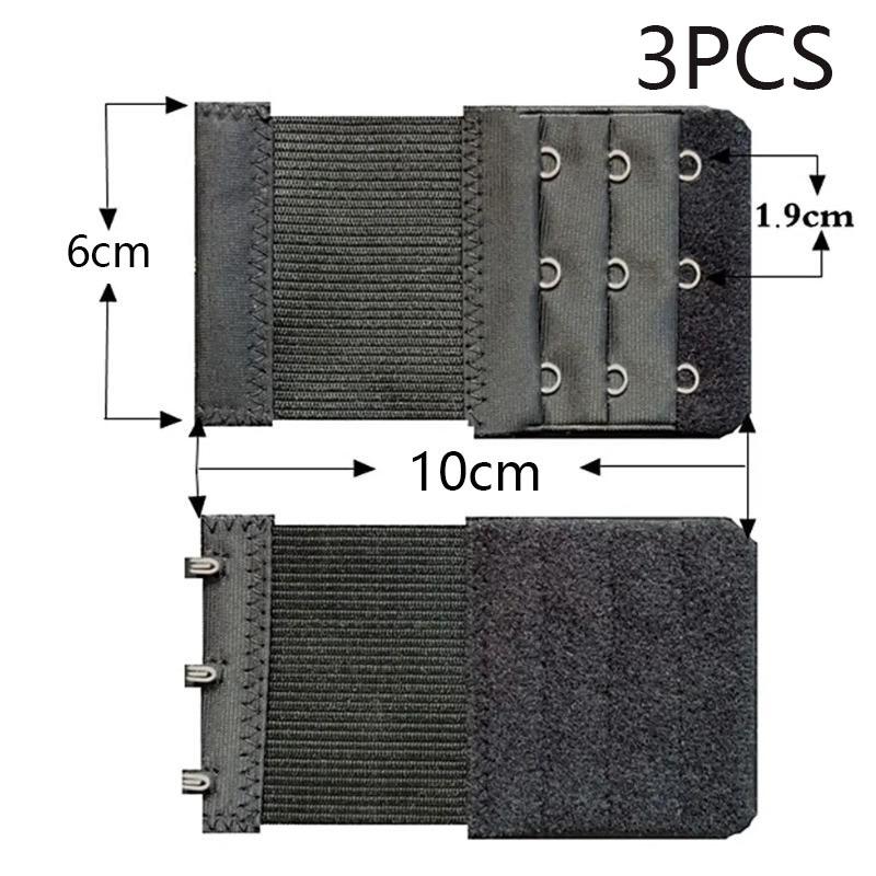 3 PCS Women s Bra Extenders 3/2 Hooks Stretchy Bra Extension Strap Elastic Bra Band Hook Bra Strap Extender Bra Extenders