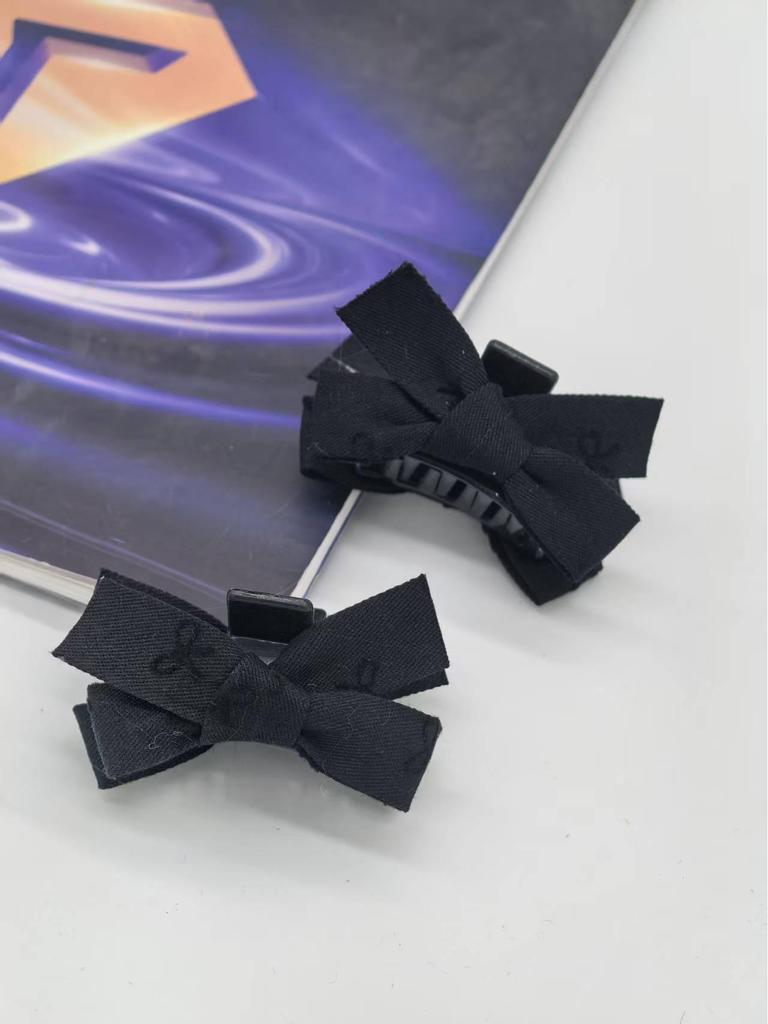 Red Plaid Bow Hair Clip - Women's Daily Hair Accessory