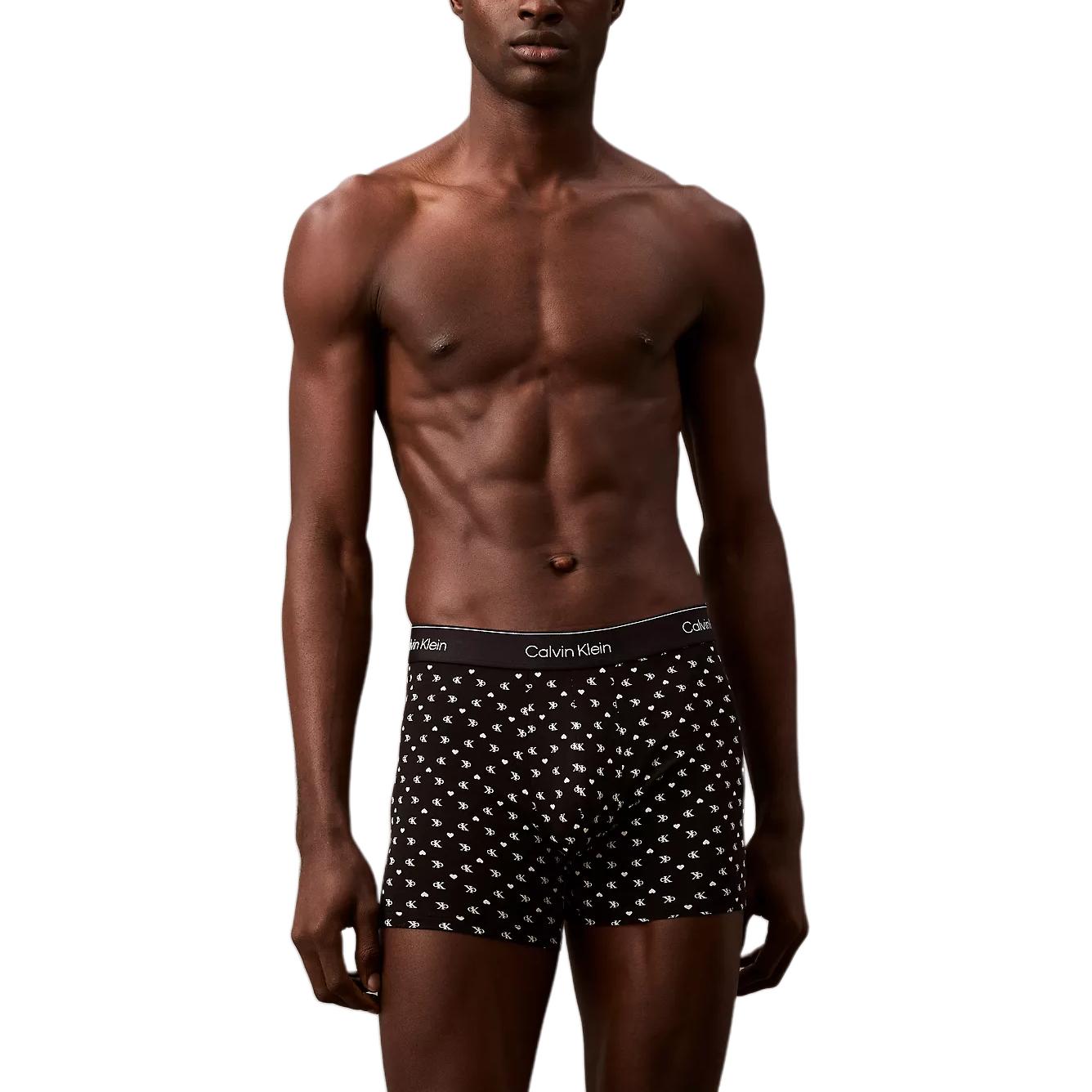 

Calvin Klein Letter Print Comfortable Mid-Rise Boxer Briefs Men Underwear Black NB4248-001 S