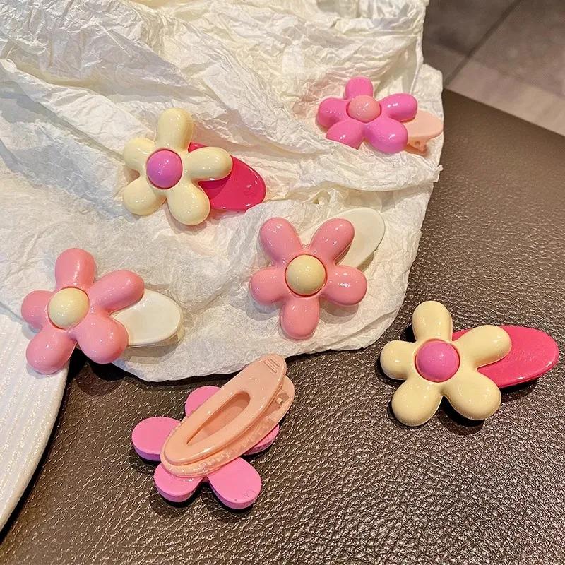 Neue Koreanische Blume Kleine Haarnadel Kinder Seitenhaarnadeln BB-Clip Haaraccessoires Kopfschmuck Kleines Mädchen Pony Haarspangen