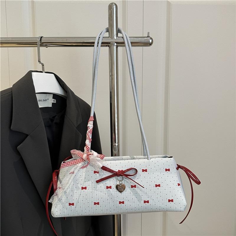 Nischen-Schleifentasche Damen neue vielseitige Schulter-Achseltasche modische tragbare Arbeits-kleine Tasche