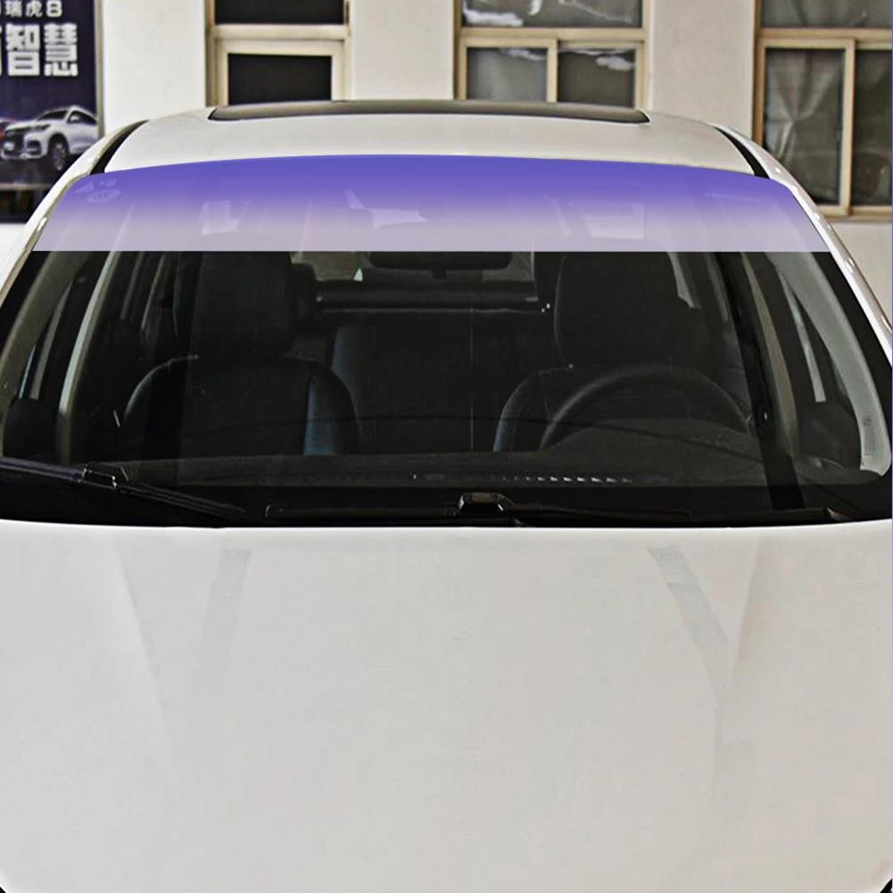 Front Windshield Sun Visor Strip Tint Film Made From PVC With Water Resistant Coating And Long Term UV Stability