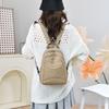 Women's Bag Multi-function Sport Large Capacity Solid Color Chest Bag Travel Backpack