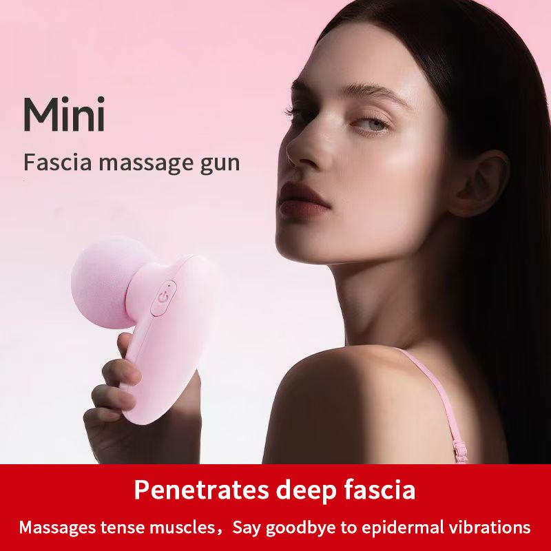 Portable Mini Electric Massage Facial Percussion Pistol Massager Body Deep Tissue Muscle Relaxation Pain Relief Body Massager