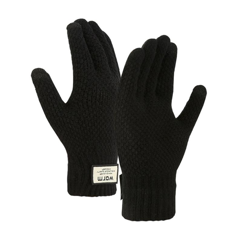 Adult Windproof Gloves Winter Sports Thicken Gloves for Outdoor Cycling Skiing