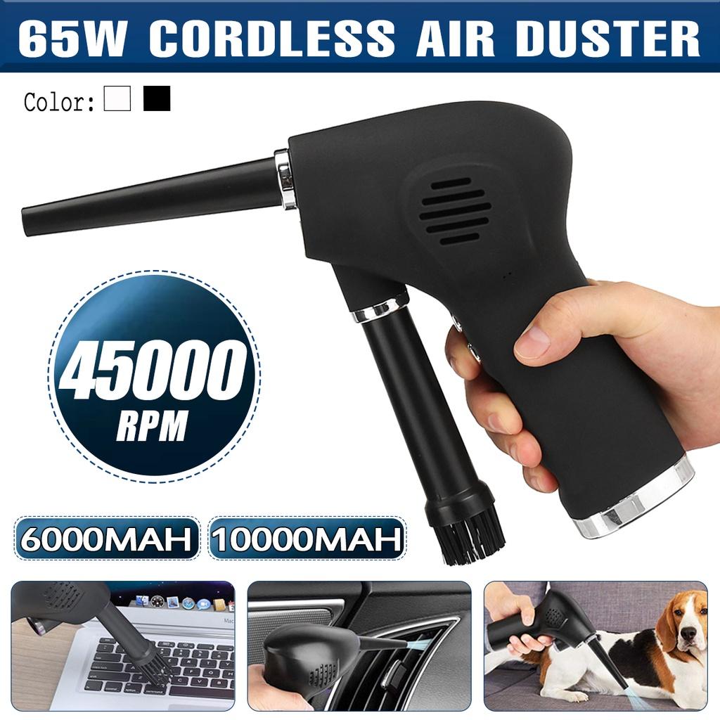 45000RPM Cordless Air Duster Compressed 65W Air Blower 10000/6000mah For Computer Keyboard Laptop Camera Rechargeable Cleaning Tool