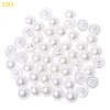 55KF 50Pcs Faux Pearl Buttons Fit Sewing Scrapbook Backhole Sewing Crafts 10/11.5mm