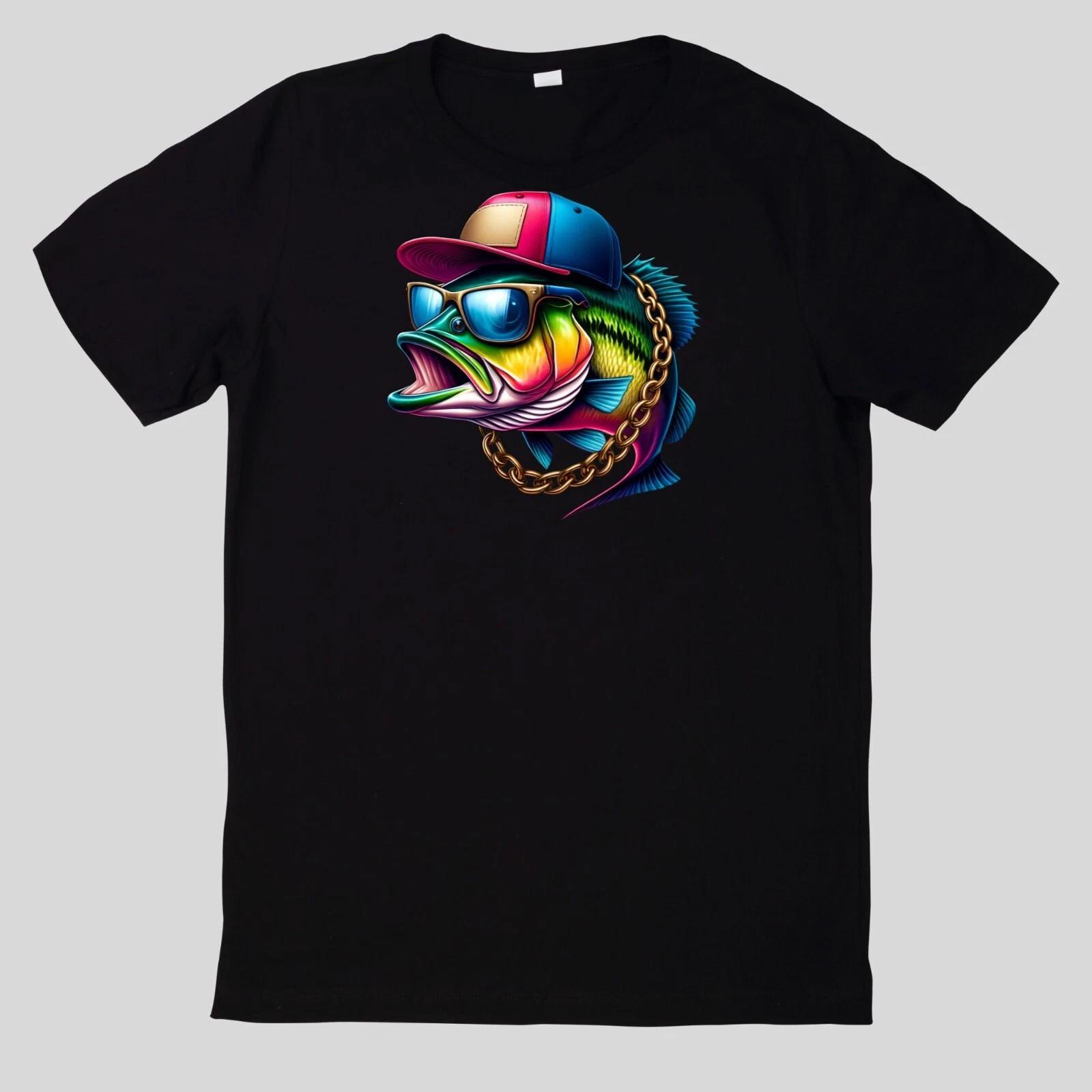 T-Shirt Aquarell Lustiges Bassangeln XXXL
