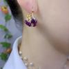 Micro-paved High-quality Rose Flower Basket Earrings for Women, Fashionable and Versatile Earrings, High-end,