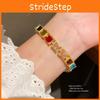 Light Luxury Gold Plated Geometric Bracelet For Women Gift Valentines Day
