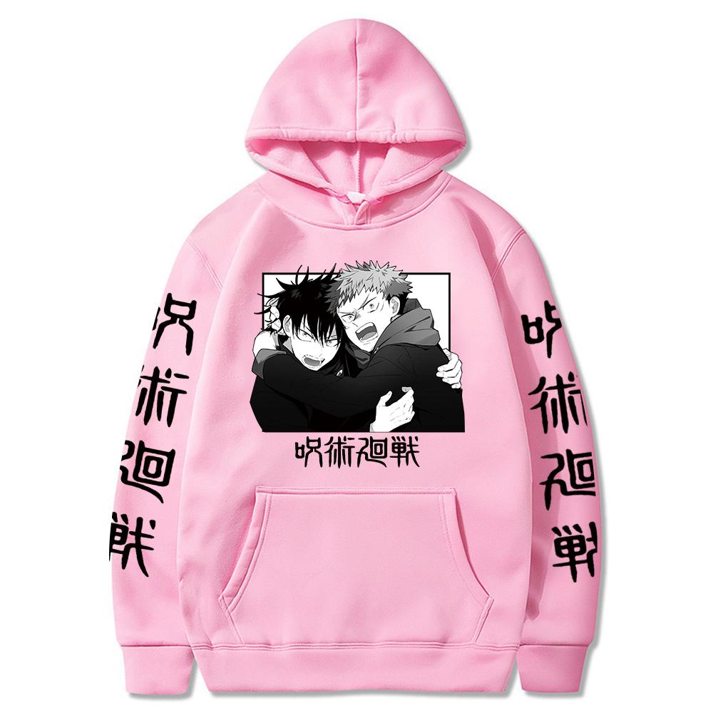 Jujutsu Kaisen Gojou Satoru Graphic Printed Hoodies Oversized Hooded Sweatshirt Long Sleeves Cotton Hoodie Men Women Clothes