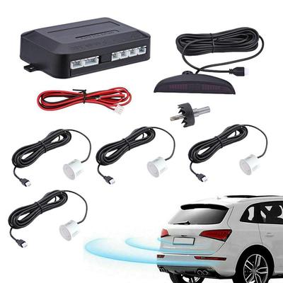 Car Backup Radar Car Crescent Buzzer Sound Warning System Front And Rear Reversing Radar Kit LED Buzzer Alarm Sensor Car Parking