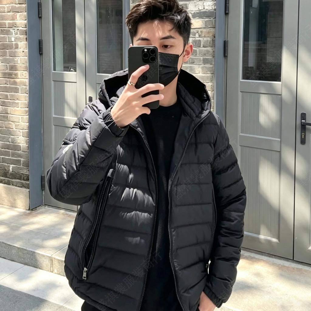 Leichte Daunenjacke Galion Stehkragen locker und dünn Rippenjacke Herren und Damen Thermojacke